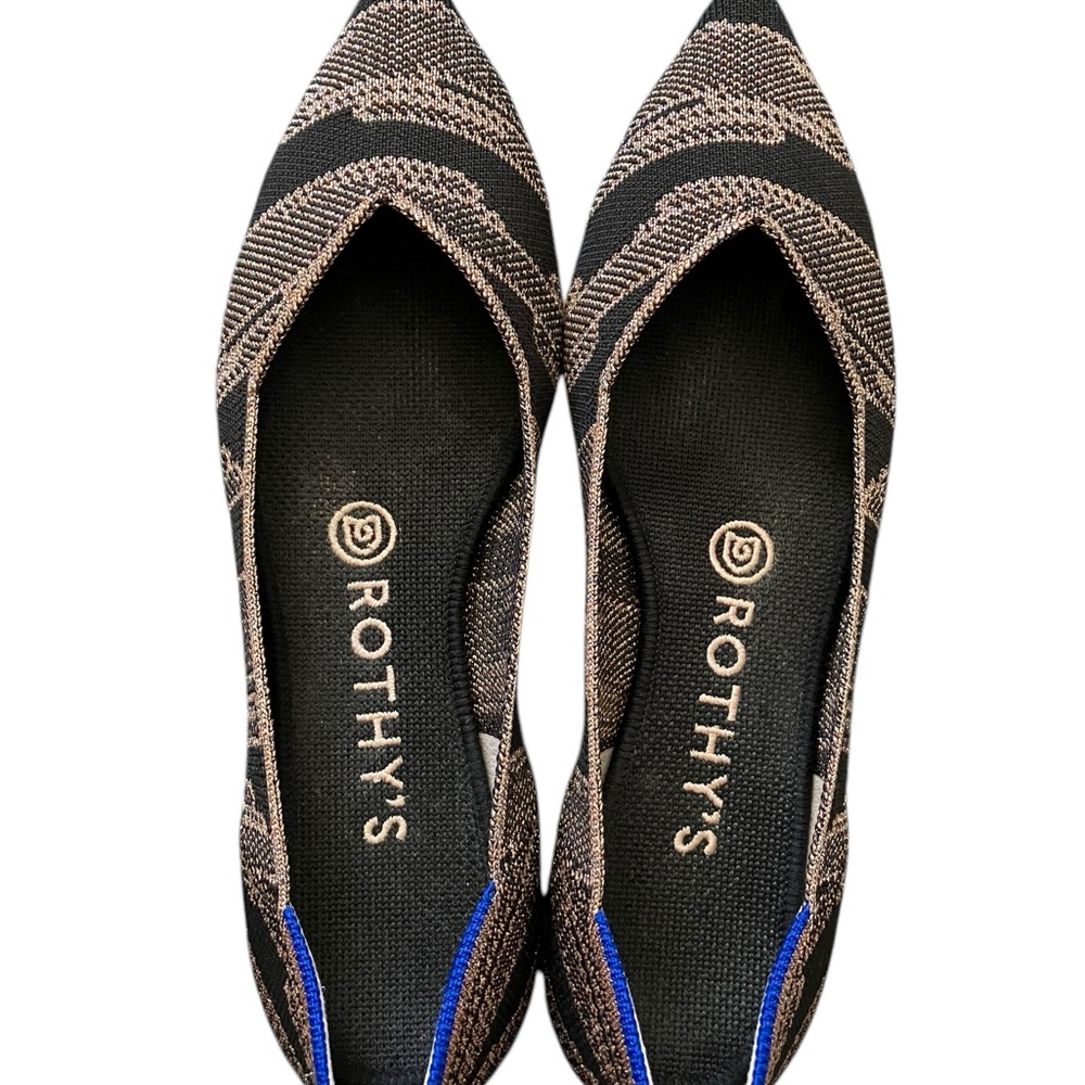 Rothys The Point Golden Shimmer Retired Rose Gold… - image 4